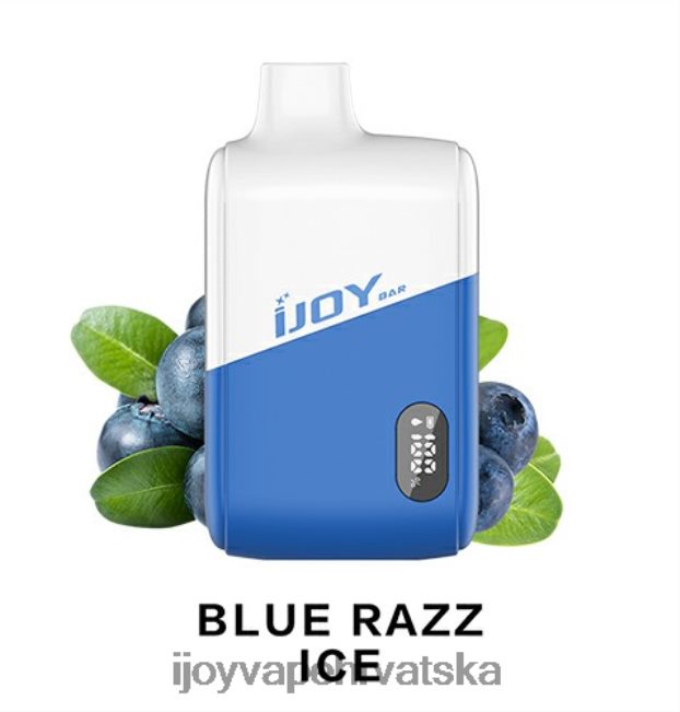 iJOY Bar IC8000 za jednokratnu upotrebu plavi razz led buy iJOY vape online NT4J2H179