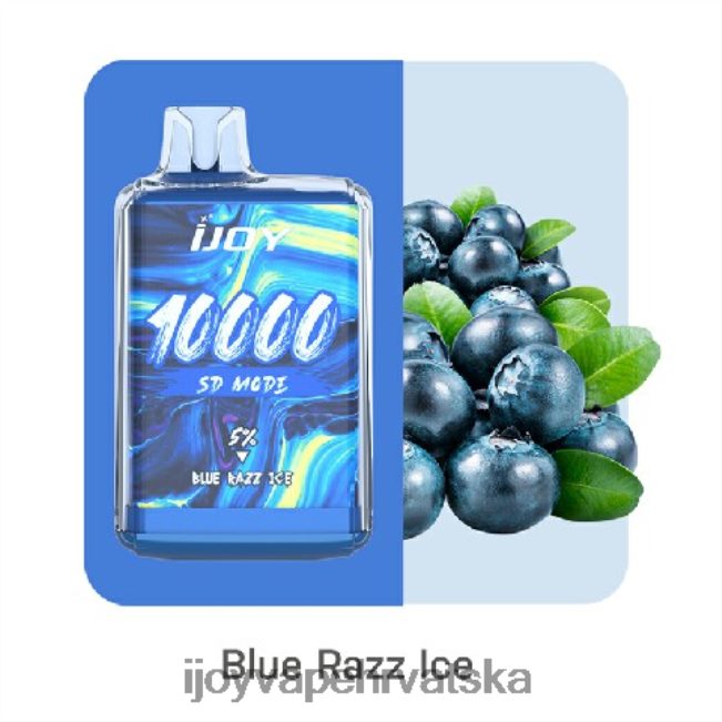 iJOY Bar SD10000 za jednokratnu upotrebu plavi razz led iJOY vape zagreb NT4J2H162
