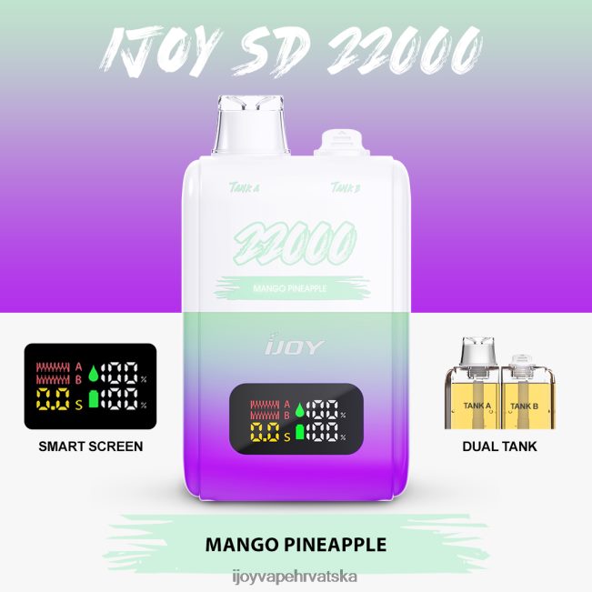 iJOY SD 22000 za jednokratnu upotrebu mango ananas iJOY vape for sale NT4J2H157